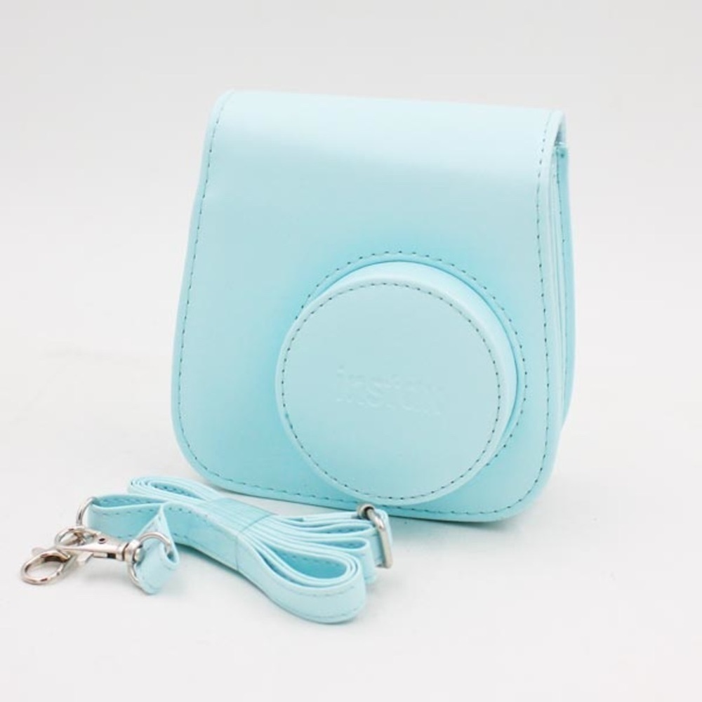 FUJI MINI 9 Groovy Case Ice Blue Instax shoulder Strap